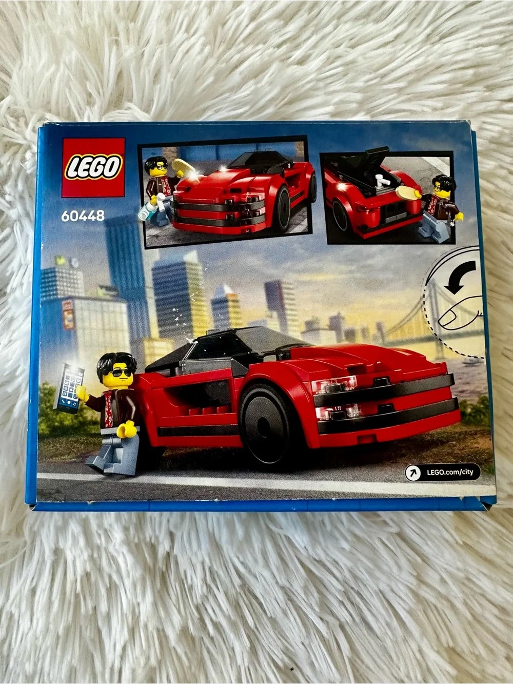 LEGO City 60448 Red Sports Car Building Set New Sealed 109 Pc Minifigure